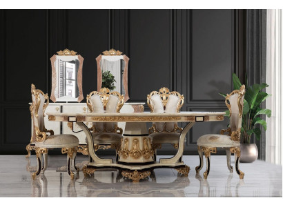 Classic r Luxury Table Wood Tables Baroque Rococo Antique Style Dining Living Room new