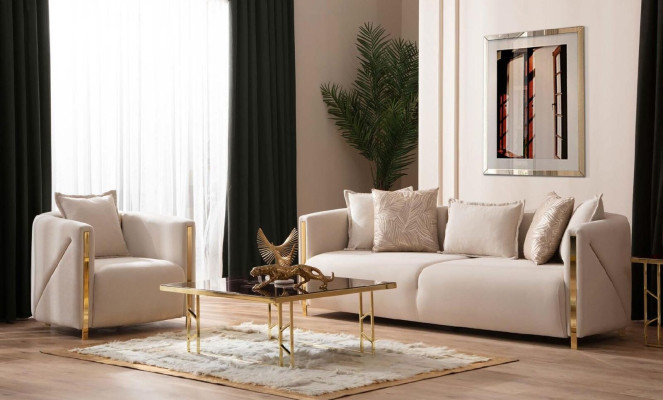 Armchair Upholstery Seater Design Couch Armchair Relax Lounge Fabric Luxury Living room