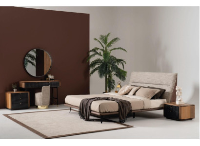 Complete's Bedroom Set Bed Dressing table Mirror Stool 6pcs.