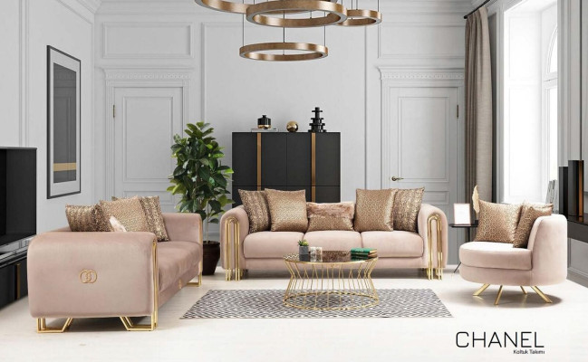 Armchair Luxury Design Furniture Classic s Style Design Textile Living room Lounge new