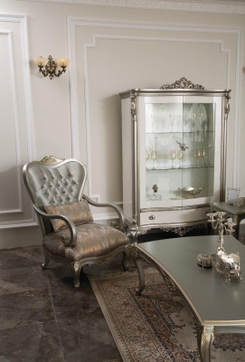 Luxury Coffee table Classic Coffee tables Gold Silver Table Wood