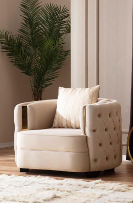 Living room Luxury Armchair Modern Single Seater Design Chesterfield 1 Series Italy Furniture