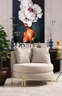 Armchair Upholstery Seater Design Couch Armchair Relax Fabric Lounge Luxury Living room