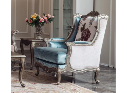 Armchair Single Seater Luxury 1Seater Upholstery Seat Textile Seat Fabric Classic