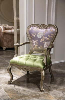 Armchair 1 Seater Green Living room Elegant Furniture Luxury Chesterfield new