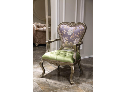 Armchair 1 Seater Green Living room Elegant Furniture Luxury Chesterfield new