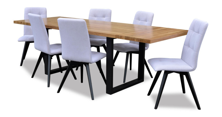 Complete Set Dining table + 6 Chairs Set Dining room Wooden Tables Dining Group Table 7 pieces