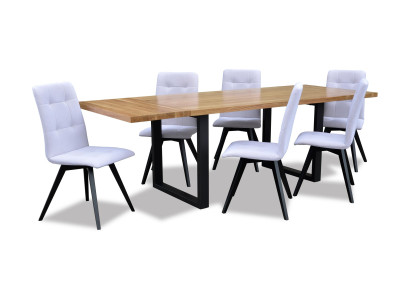 Dining Room Wood Table Design Living Set Suite Set Classic Furniture 7 pcs. new