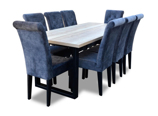 Luxury Dining room Design Suite 7pcs. Set Table + 6 Chair Modern Complete new