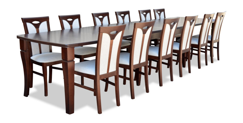 Complete Set Dining table 12 Chairs Dining room Set Ess Group Wood Table Tables 13pcs