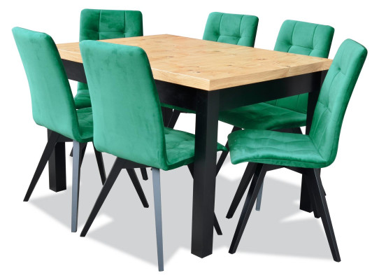 Dining room Set Luxury Table 6x Chairs Dining table Armchairs Suite 7tlg.Group new