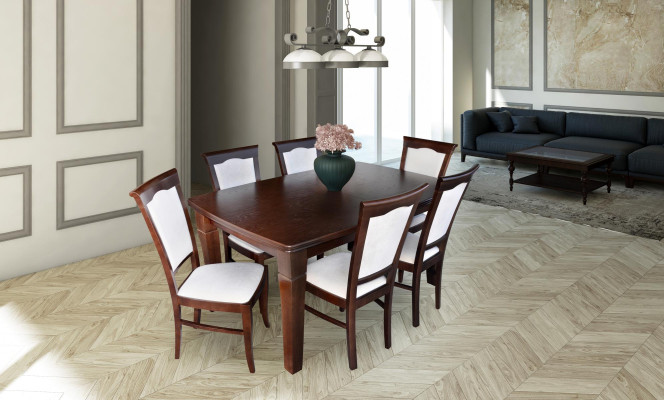 Complete e dining set 7 pieces. Dining room Suite Set Modern Table 6x Chairs Chair