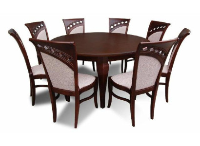 Round meeting table 8 chairs round table wooden table round