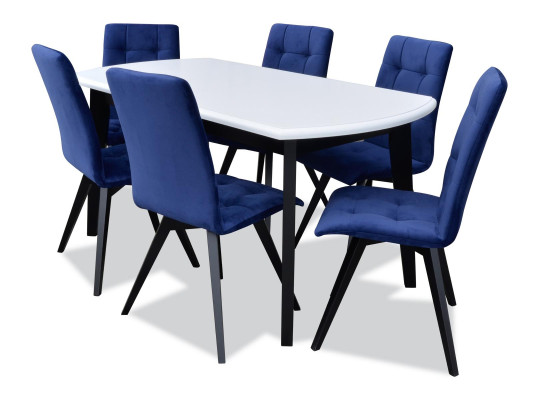 Complete Set Dining table Dining room 6x Chairs Set Wood Dining Group Table Tables 7pcs