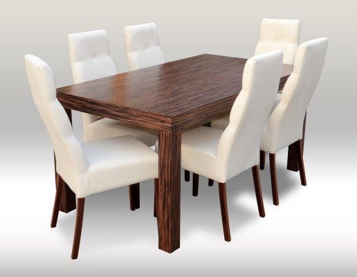 Classic r Dining table Table Wood Suite Dining room 6x Chair Set Chairs 7 pcs. set