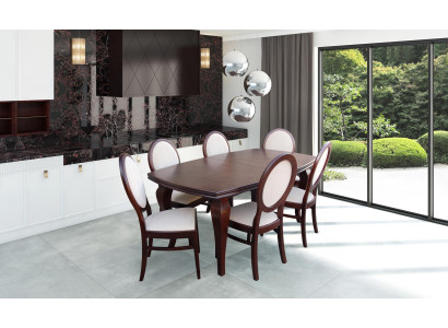 Complete Set Dining table 6 Chairs Dining room Set Ess Group Wood Table Tables 7pcs