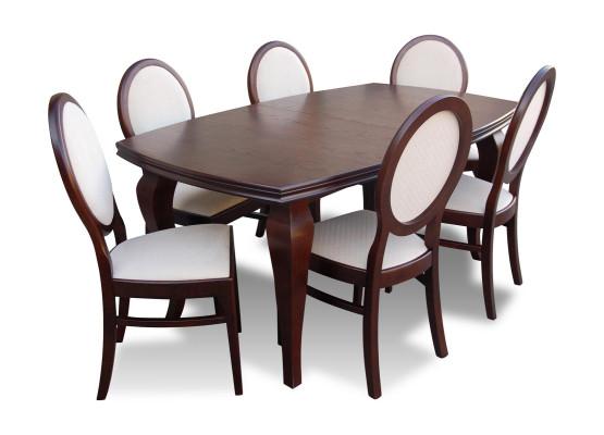 Complete Set Dining table 6 Chairs Dining room Set Ess Group Wood Table Tables 7pcs