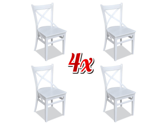 Dining Chair Room Set Seat Suite 4x Chairs Modern Upholstery Design Textile Wood
