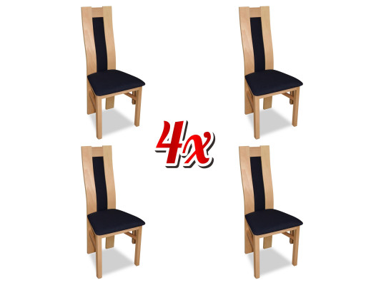 Suite Seat Upholstery Wood 4x Chairs Living room new Dining Room Group Set Chair