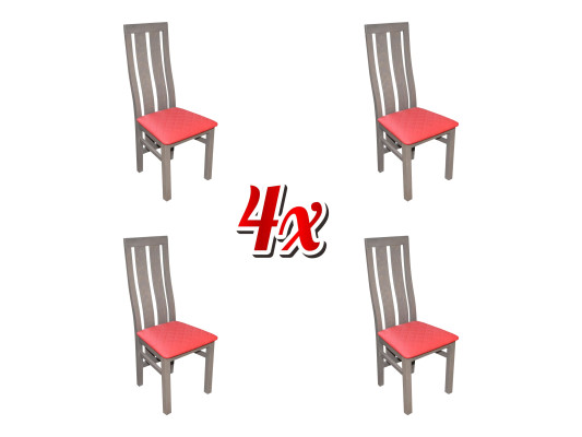 Suite Complete K69 Design 4x Chair Set Dining room Textile Upholstery Seat Chairs