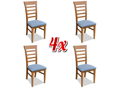 4x Chairs Furniture new luxury design elegant chair set group upholstery textile