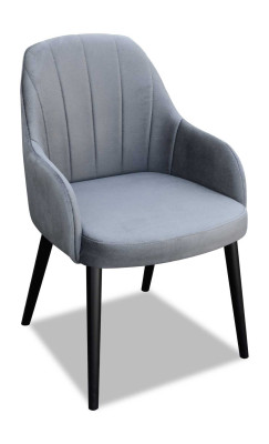 Design Textile Luxury Armchair Chair with Armrest Dining Room Chair Brown