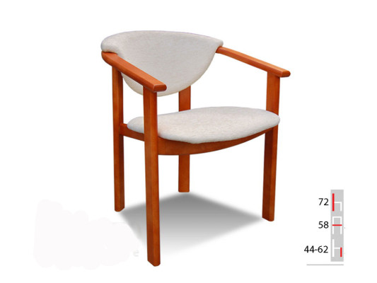 Solid wood Chair Dining room CHAIR DESIGNER CLASSIC White ARMCHAIR Wood