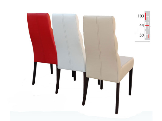 Solid wood Wood Chair MODERN Leather DESIGNER Dining room CHAIR Kitchen Decorative