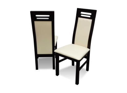 Chair without armrest Dining room chair Wood Dining room Black Design Modern
