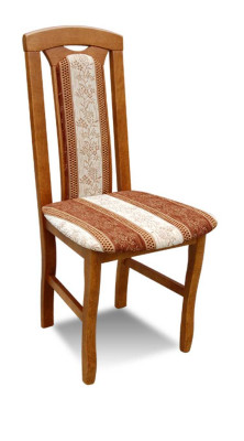 Chair without armrest Dining room chair Wood Fabric Dining room Design Armchair
