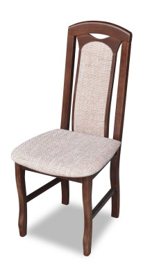 Chair without armrest Dining room chair Wood Fabric Dining room Design Armchair