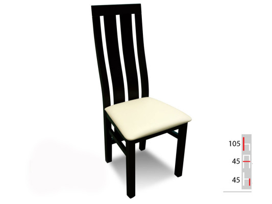 Solid wood Wood Chair MODERN DESIGNER White Dining room CHAIR LONG Decorative