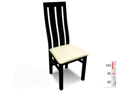 Solid wood Wood Chair MODERN DESIGNER White Dining room CHAIR LONG Decorative