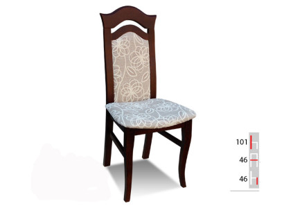 Solid wood Wood DESIGNER Dining room CHAIR Fabric Chair CLASSIC Decorative