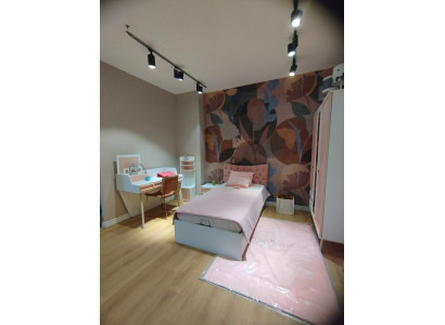 Childrens room Furniture Bed Dessert Clothes wardrobe Desk Chest of drawers with Mirror
