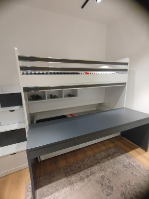 Bunk bed youth room Childrens bed Wood youth room loft beds bunk bed new