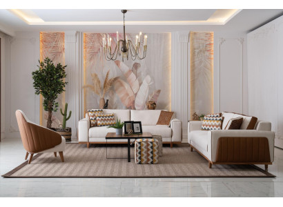 Stylish sofa set 3+2+1 seat armchair high quality furniture luxury design