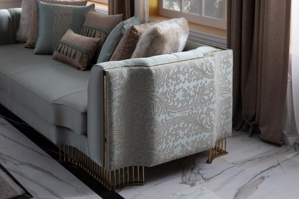 Turkis Couch Three Seater Couches Furniture Sofa Elegant Villas Furnishings