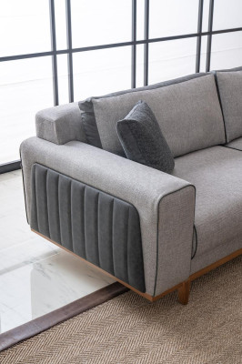 Duosofa from Fabric Couch Upholstery Cozy fabric couch two-seat fabric bench