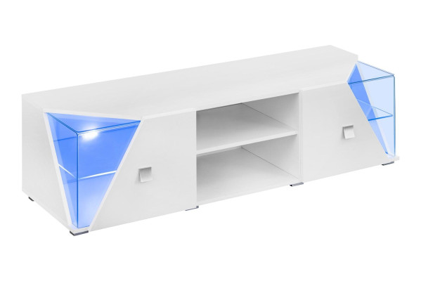 White TV Lowboard Furniture Suite Chest of drawers Wall unit Living room Set Modern