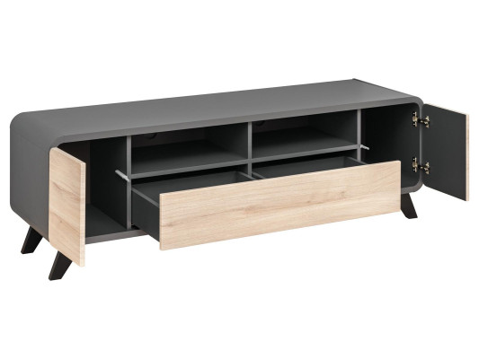 Living room Set Wall shelf TV lowboard wooden furniture 2x Display case Wall unit new