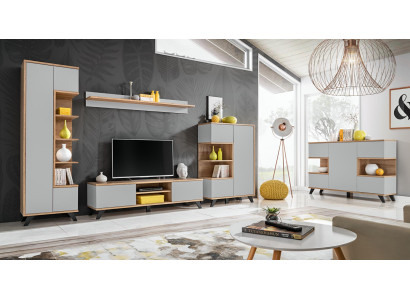 Living room Suite 5-piece luxury wall units Wood Furniture Set TV lowboard new