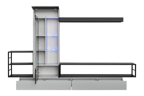 Modern Design Wall unit TV Lowboard Wood Wall Shelves Luxury Living room Furnishings