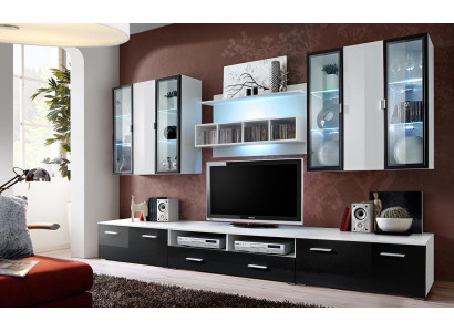 Modern Design Wall unit TV Lowboard Wood Living room Furniture TV Furnishings