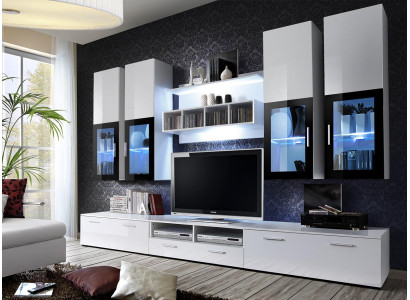 Wall unit Furnishings wall cabinet design Wood wall cabinet Modern Suite