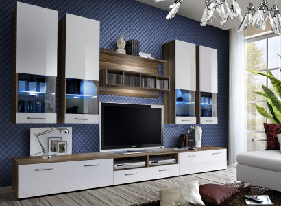 Wall unit Suite TV Stand Lowboard Designer Wall Cabinet Wood Luxury Furniture