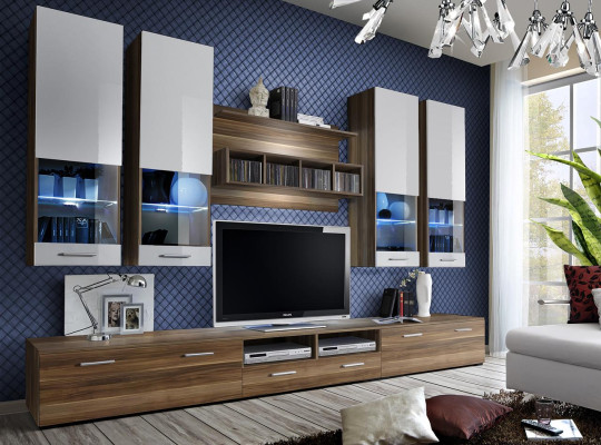 Luxury tv stand Living room TV cabinet Lowboard Designer Wall shelf Modern Wall unit