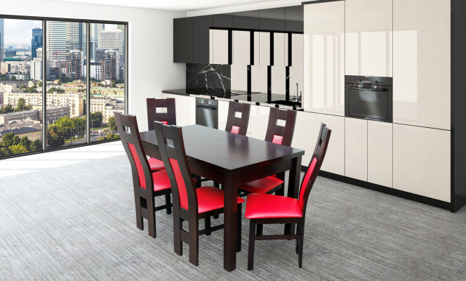 Design Dining room Suite Chair Set Table + 6 Chairs Dining Sets Tables