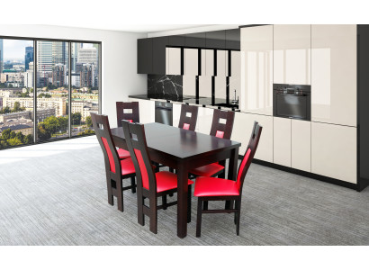 Design Dining room Suite Chair Set Table + 6 Chairs Dining Sets Tables