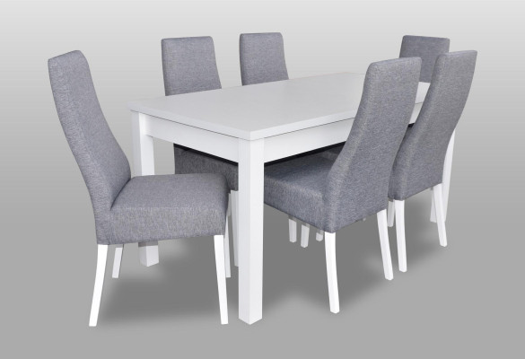 Complete Set Dining table 6x Chairs Dining room Ess Group Wood Table Tables 7pcs new